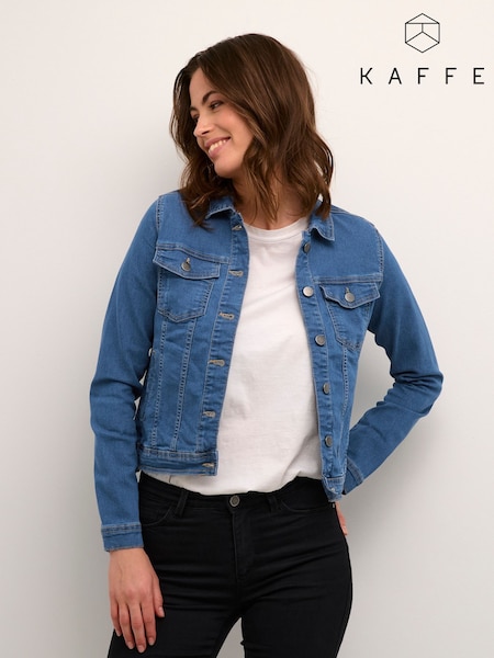 Kaffe Slim Fit Blue Vicky Denim Jacket (517427) | £60