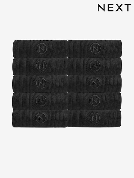 Black Cushioned Sole Sports Socks 10 Pack (518408) | £32