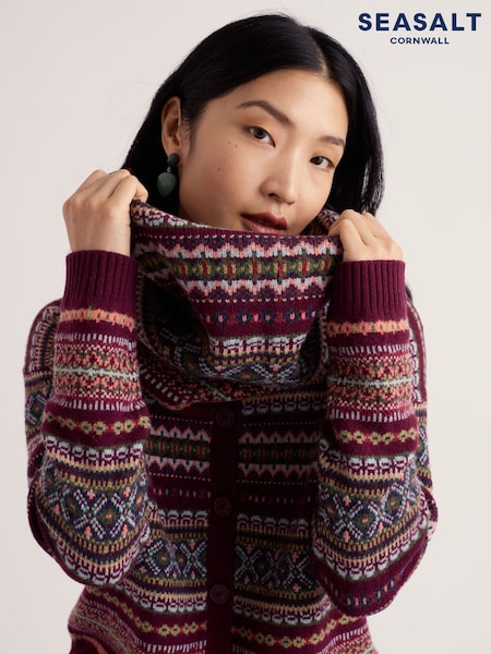 Purple - Seasalt Cornwall Falling Light Snood Scarves