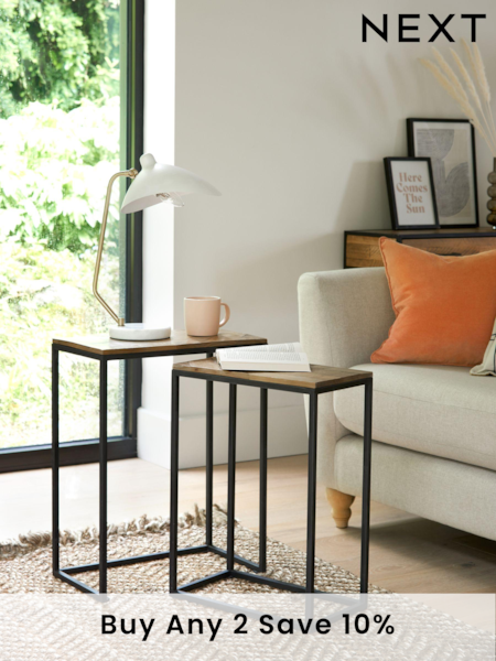 Natural Jefferson Pine Nest Of Tables (519296) | £165