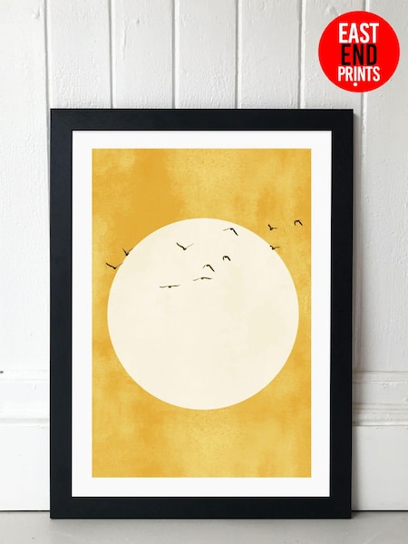 East End Prints Black Eternal Sunshine Print by Kubistika (521574) | £50 - £130