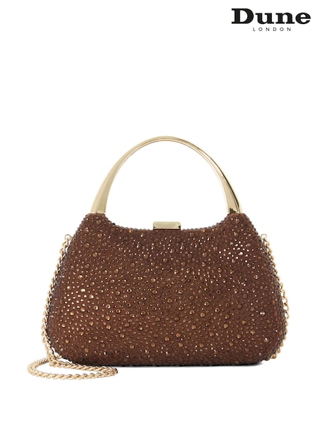 Brown - Dune London Beamings Clutch Bag