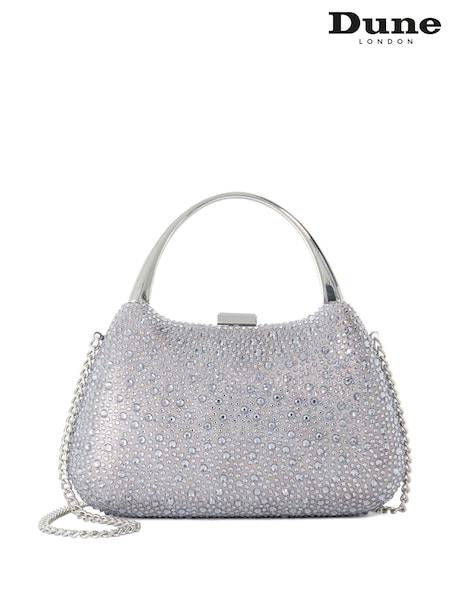 Grey - Dune London Beamings Clutch Bag