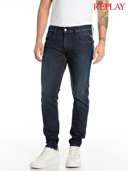 Replay Dark Blue Anbass Slim Fit Jeans (523092) | £120