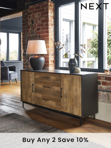 Natural Jefferson Pine Large Sideboard (523143) | £625