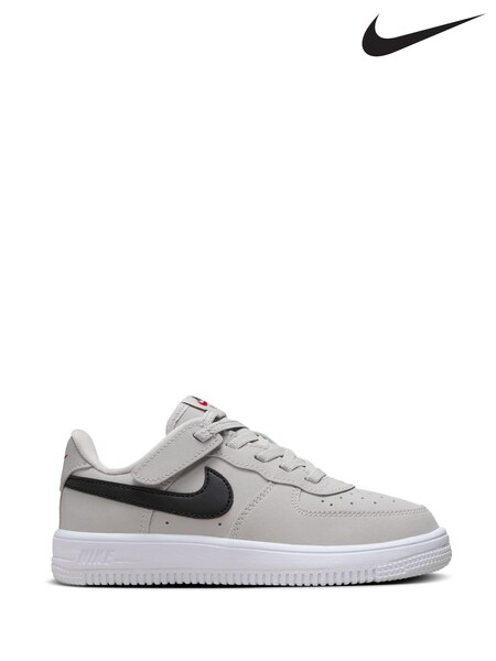 Nike Grey Iron Little Kids Force 1 Low EasyOn Shoes (523484) | £55