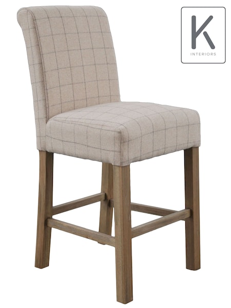 K Interiors Natural Embleton Wool Bar Stool (523631) | £280