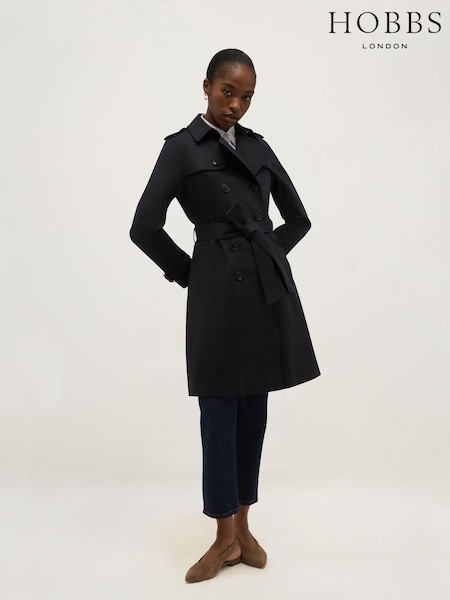 Blue - Hobbs Skylar Trench Coat