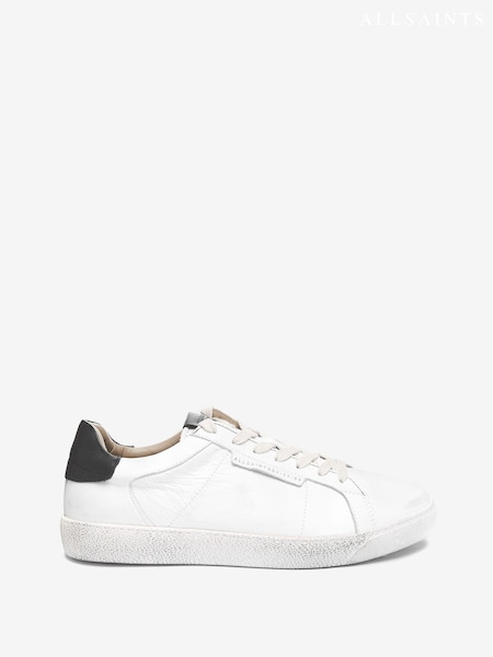 AllSaints White Sheer Low Top Lace-Up Cervo Shoes (525199) | £138