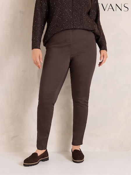 Brown - Evans Skinny Jeggings