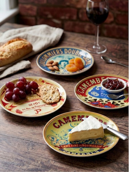 Bia International Set Of 4 Classic Camembert Plates