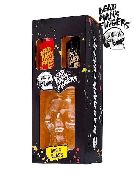 Dead Mans Fingers Rum Duo And Skull Glass