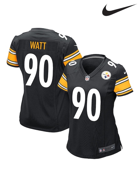 Nike Black NFL Pittsburgh Steelers Home Game Jersey - T.J. Watt Womens (526343) | £105