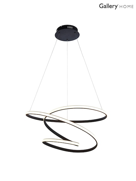 Gallery Home Black Delta Ceiling Pendant Light (527359) | £212