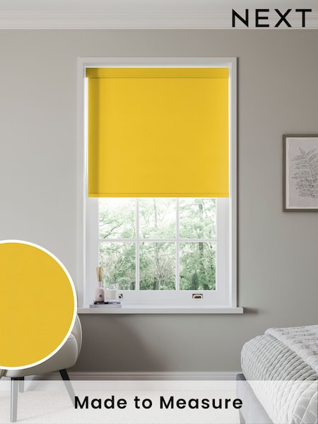 Sunflower Yellow Glow Made to Measure Blackout Roller Blind (527593) | £55