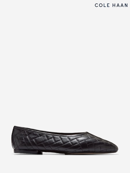 Black - Cole Haan Jasleen Quilted Ballet Flats