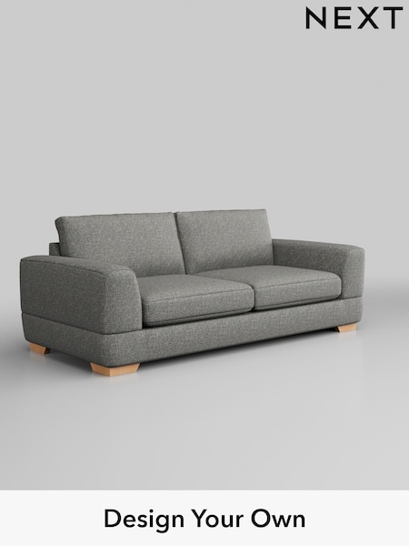 Chunky Boucle Easy Clean/Mid Grey Clayton (531094) | £1,325