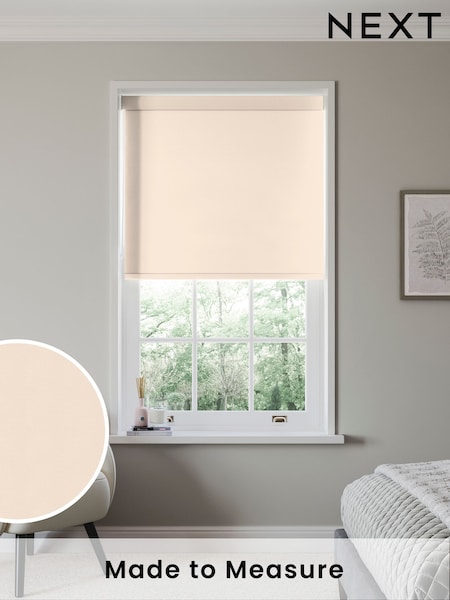 Almond Natural Glow Made to Measure Blackout Roller Blind (533118) | £55