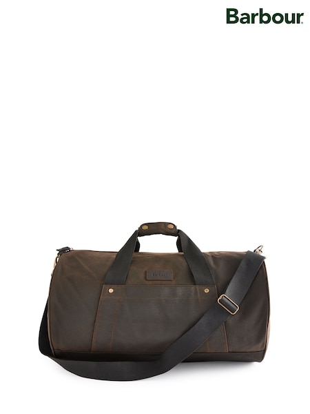 Barbour® Olive Green Explorer Wax Duffle Bag (533492) | £169