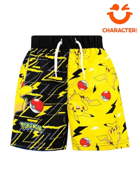 Character Yellow Pokemon Pikachu Swim Shorts (533837) | £15