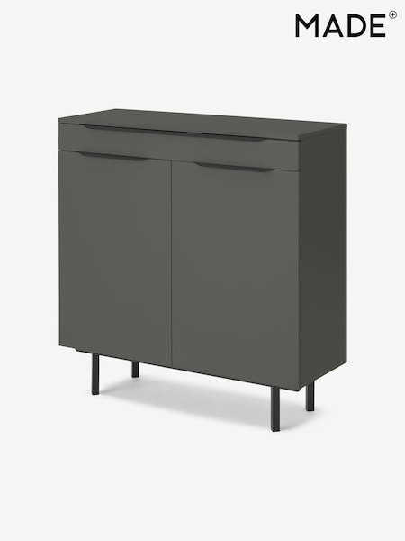 MADE.COM Graphite Grey Damien Shoes Storage (534387) | £329