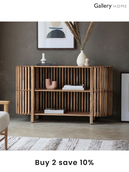 Gallery Home Natural Vernal Slatted Console Table (534499) | £743