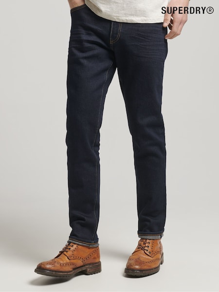 Superdry Blue Cotton Merchant Slim 100% Cotton Jeans (535030) | £130