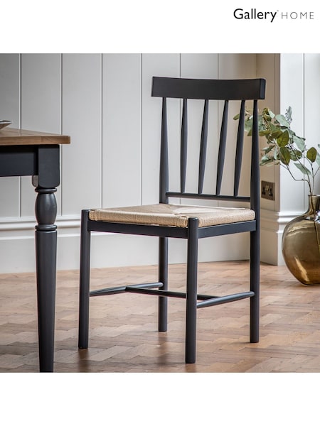Gallery Home Meteor Navy Leroy Dining Chair Set of 2 (535661) | £295
