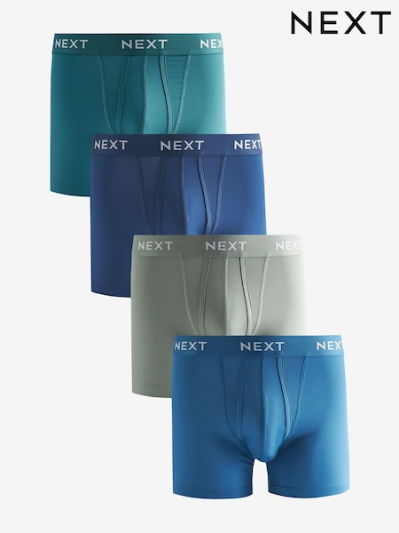 Blue Motionflex A-Fronts Boxers 4 Pack (535733) | £26