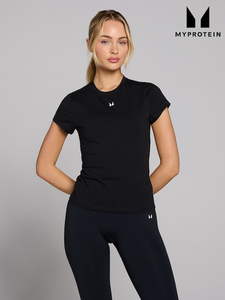 Black - Myprotein Basic Body Fit Short Sleeve T-shirt