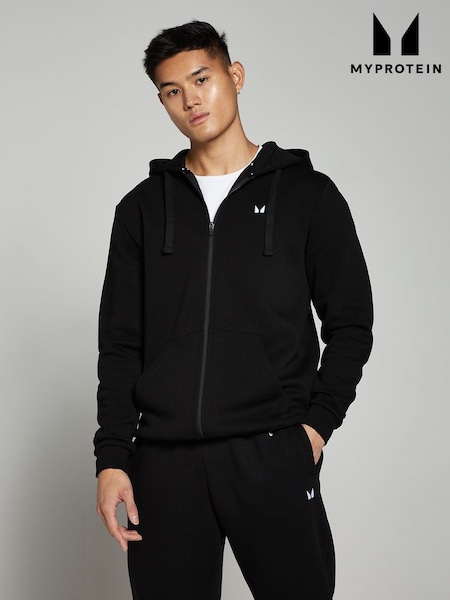 Black - Regular Myprotein Rest Day Zip Through Hoodie
