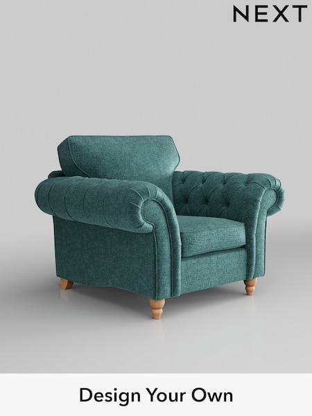Plush Chenille/Dark Teal Green Gosford Highback Ii Deep Sit (537569) | £1,075