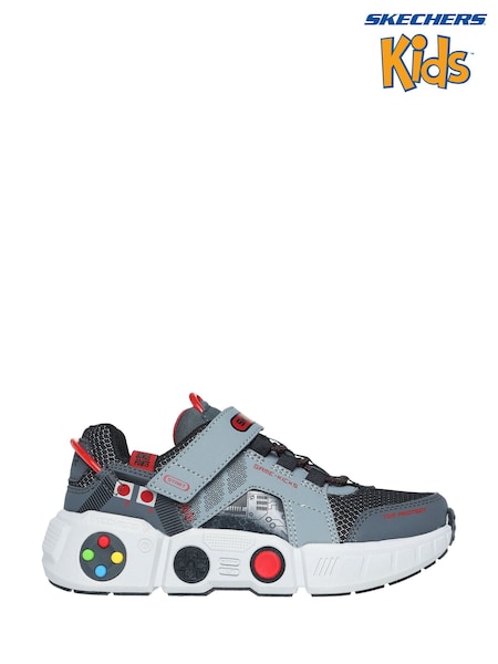 Skechers Grey Gametronix Shoes (538109) | £57