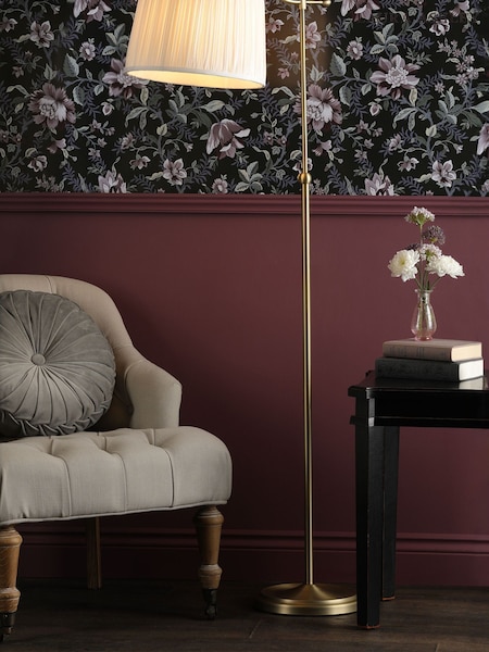 Laura Ashley Brass Hemsley Task Floor Lamp (539205) | £160