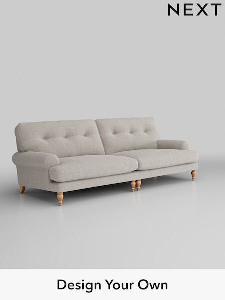 Chunky Weave/Dove Grey Erin Buttoned Back Deep Sit (541109) | £1,475