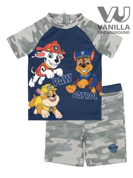 Vanilla Underground Grey Paw Patrol 2 Piece Swim Set (542598) | £20