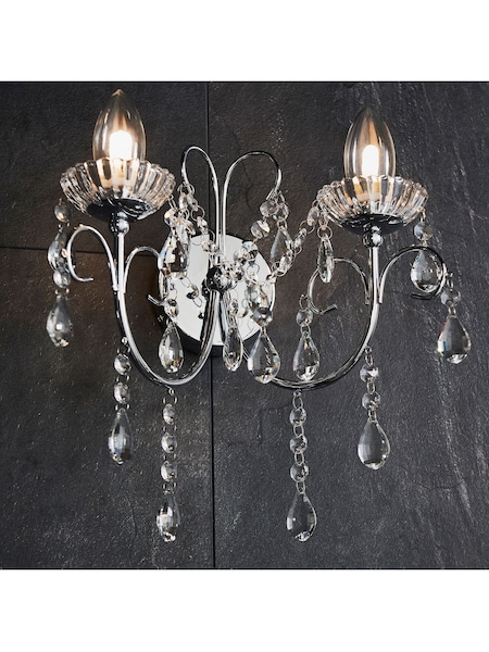 Gallery Home Chrome Lila Wall Light (542654) | £60