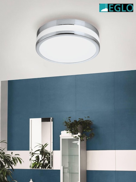 Eglo Silver Palermo LED Wall Ceiling Light (544047) | £73