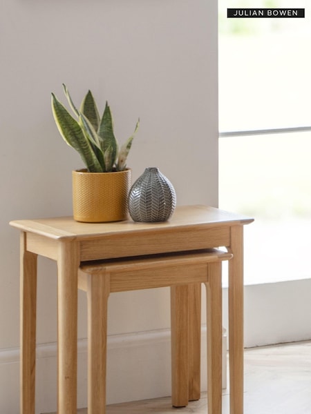 Julian Bowen Oak Cotswold Nest Of 2 Tables (544264) | £140