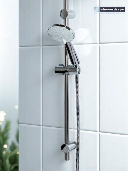 Showerdrape Chrome 5 spray Pattern Shower Riser Rail Kit Spectra (545077) | £35
