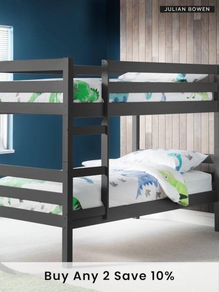 Julian Bowen Anthracite Camden Bunk Bed (545244) | £370
