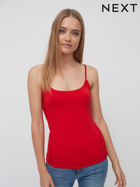 Red Thin Strap Vest (545750) | £6.50