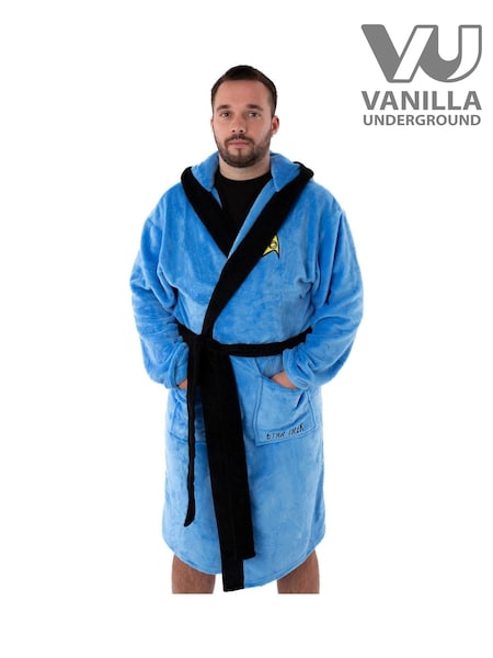 Vanilla Underground Blue Star Trek Mens Dressing Gown (547773) | £42