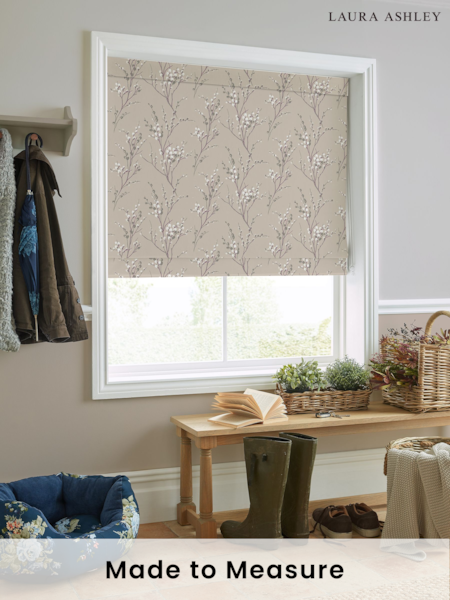 Laura Ashley Natural Pussy Willow Made to Measure Roman Blind (547782) | £94
