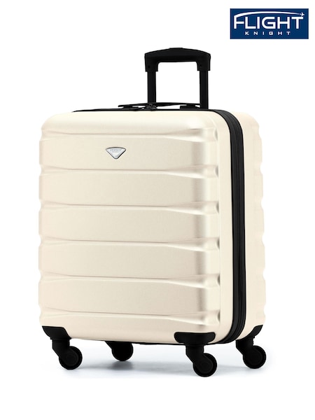 Flight Knight 56x45x25cm EasyJet Overhead 4 Wheel ABS Hard Case Cabin Carry On Hand Luggage (548179) | £50