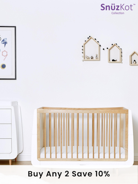 Snuz Natural SnuzKot Skandi Cot Bed (548265) | £349