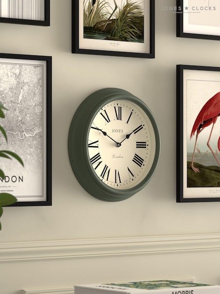Jones Clocks Green A Decorative Wall Clock (548307) | £33