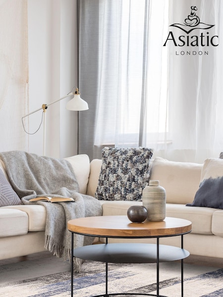 Asiatic Rugs Blue Kuza Lines Rug (548382) | £122 - £348