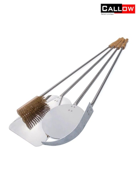 Callow Silver Garden Professional Quality Stainless Steel Complete Wood Fired Oven Tool Set (548748) | £117