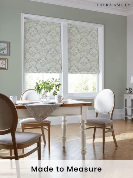 Laura Ashley Sage Green Parterre Made to Measure Roman Blind (549654) | £79